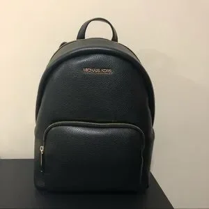 Michael Kors Bags Nwt Michael Kors Medium Leather Backpack In Black Poshmark